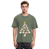 Tokyosol Sushi Christmas Tree Washed T Shirt