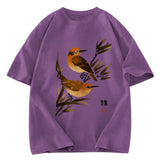 Tokyosol Sparrows Among Bamboo Washed T Shirt