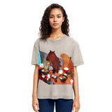 Tokyosol Ramen Lovers Capybara Funny Washed T Shirt