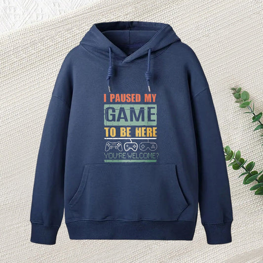 I Paused My Game To Be Here Inkestyle Hoodie