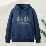 Music Difficult Times Geek Hoodie
