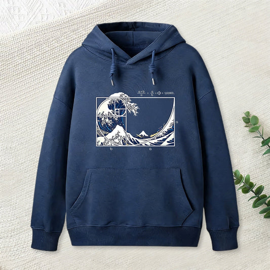 The Great Fibonacci Wave Science Geek Hoodie