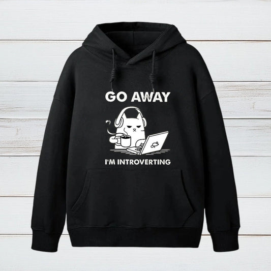 Go Away I'm Introverting Inkestyle Hoodie