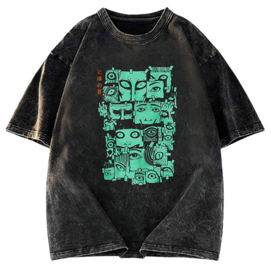 Tokyosol Eyes of Horror Japanese Washed T-Shirt