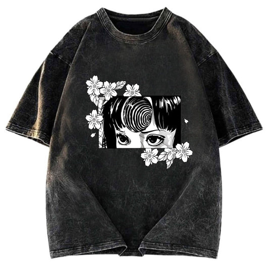 Tokyosol Tomie and Flowers Washed T-Shirt