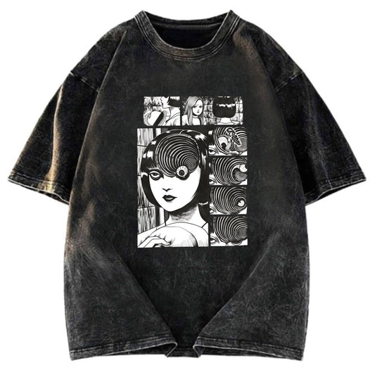 Tokyosol Tomie Anime Horror Washed T-Shirt