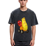 Tokyosol Larve Red and Yellow on The Car Washed T-Shirt