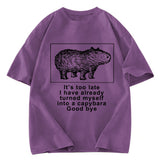 Tokyosol I Have Turned Myself Into A Capybara Washed T-Shirt