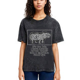 Tokyosol I Have Turned Myself Into A Capybara Washed T-Shirt