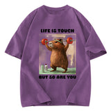Tokyosol Capybara Lifting Washed T-Shirt