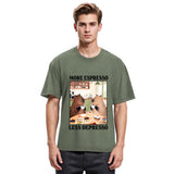 Tokyosol Capybaras Drink Coffee Washed T-Shirt