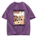 Tokyosol Capybaras Drink Coffee Washed T-Shirt