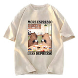 Tokyosol Capybaras Drink Coffee Washed T-Shirt