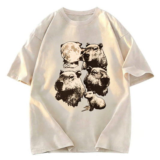 Tokyosol Capybara Full Moon Washed T-Shirt