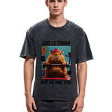 Tokyosol Withstand Tough Funny Washed T-Shirt