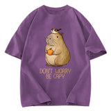 Tokyosol Capybaras Don't Worry Washed T-Shirt
