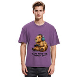 Tokyosol Capybara Life:Paused.Game:ON. Washed T-Shirt