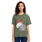 Tokyosol Whole Lotta Red Hip-Hop Capybara Washed T-Shirt