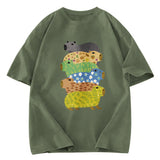 Tokyosol Colorful Capybaras Washed T-Shirt