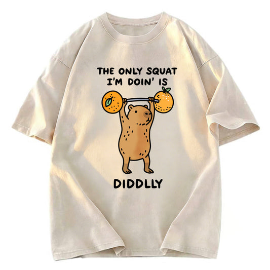 Tokyosol Diddly Capybara Washed T-Shirt