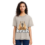 Tokyosol Bruh Capybara Washed T-Shirt