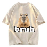 Tokyosol Bruh Capybara Washed T-Shirt