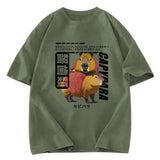 Tokyosol Capybara Japanese Washed T-Shirt