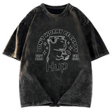 Tokyosol Capybara Be Cappy Funny Washed T-Shirt
