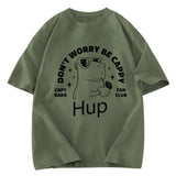 Tokyosol Capybara Be Cappy Funny Washed T-Shirt