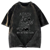 Tokyosol Capybara Smoking Washed T-Shirt