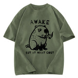 Tokyosol Capybara Smoking Washed T-Shirt