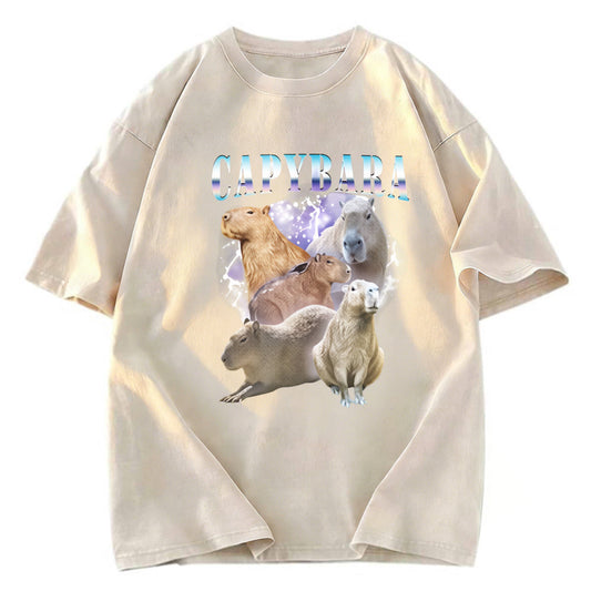 Tokyosol Vintage Capybara Washed T-Shirt
