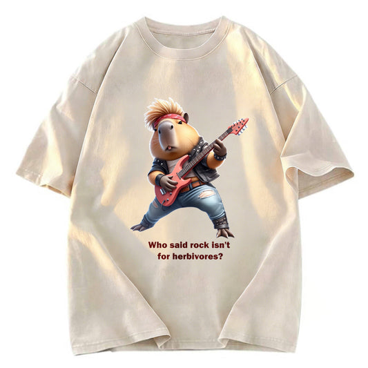 Tokyosol Capybara - Hard Rock Star Washed T-Shirt
