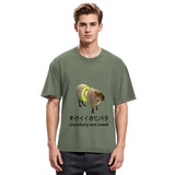 Tokyosol Kiwi Capybara Funny Meme Washed T-Shirt