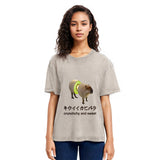 Tokyosol Kiwi Capybara Funny Meme Washed T-Shirt