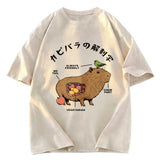 Tokyosol Capybara Anatomy Washed T-Shirt