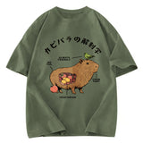 Tokyosol Capybara Anatomy Washed T-Shirt