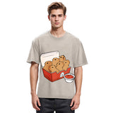 Tokyosol Capybara With Tomato Sauce Washed T-Shirt