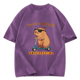 Tokyosol Osaka Capybara Scooter Washed T-Shirt
