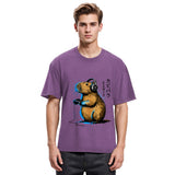 Tokyosol Capybara Playing E-sports Washed T-Shirt