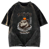 Tokyosol Capybara Hot Spring Washed T-Shirt