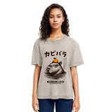 Tokyosol Capybara Hot Spring Washed T-Shirt