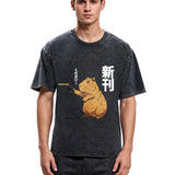 Tokyosol Capybara Holding A Gun Washed T-Shirt