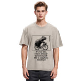 Tokyosol Funny Capybara Riding A Bicycle Washed T-Shirt