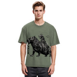 Tokyosol Mouse Riding A Capybara Washed T-Shirt