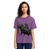 Tokyosol Mouse Riding A Capybara Washed T-Shirt