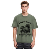 Tokyosol Capybara Doing Its Best Washed T-Shirt