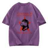 Tokyosol Capibalism Funny Washed T-Shirt