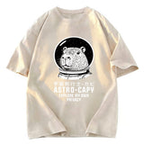 Tokyosol Astronaut Capybara Washed T-Shirt
