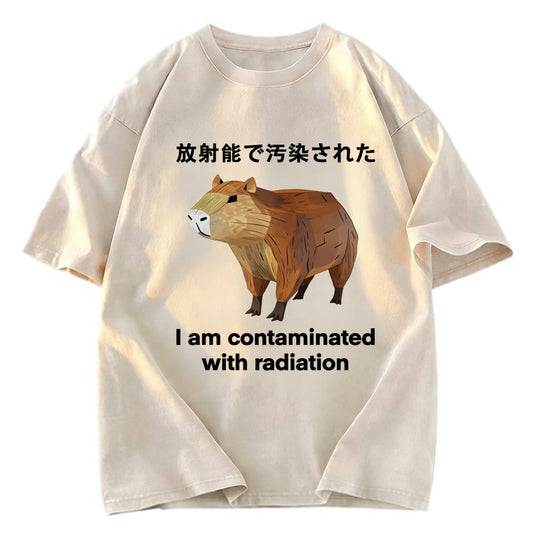 Tokyosol Capybara Contaminated By Radiation Washed T-Shirt